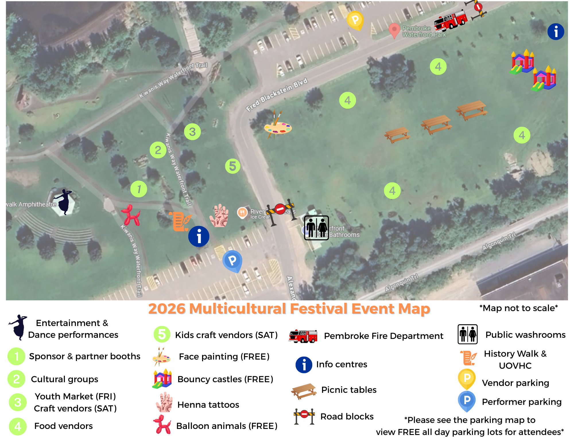 map of pembroke waterfront park